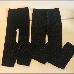 Two Fleece Lined leggings